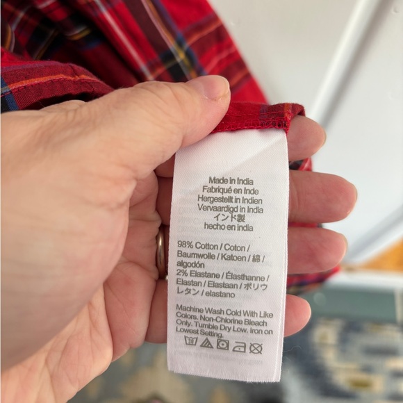 Red Tartan Plaid Sleeveless Dress JCrew Holiday - Picture 6 of 9